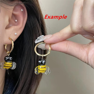 1 pezzo fatto a mano con il mondo degli animali fai da te braccialetto con foro dritto <span class=keywords><strong>collana</strong></span> a forma di perle di vetro perline di cristallo - Product Image 3