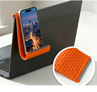 Support de téléphone portable en silicone personnalisé, support de tablette et d'ordinateur portable de bureau, support pliable créatif et flexible pour iPad et téléphone