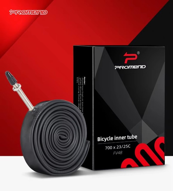 Promend VeryGoodQuality Bicycle Inner Tube 700c*23c25c28c32c35c43c RoadBike Tube Butyl Rubber 486080MM PRESTA FV Bike Inner Tube