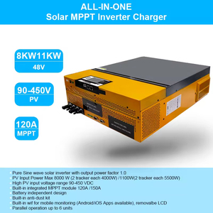 <span class=keywords><strong>Onduleur</strong></span> hybride 8 kW 48 V pour système de stockage d'énergie domestique au lithium, DC vers AC 120 A MPPT, <span class=keywords><strong>onduleur</strong></span> solaire hors réseau à onde sinusoïdale pure - Product Image 6