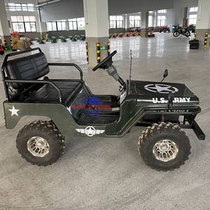 Cool Design Electric Mini Jeep Car New <b>Special</b> 250cc Gasoline Powered Jeep 4 Wheels Classic Jeep Cart for Sale - Product Image 5