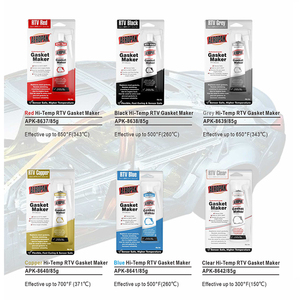 Mastic d'étanchéité <span class=keywords><strong>silicone</strong></span> haute température 85g, résistant à l'huile, composé d'étanchéité flexible pour moteur, RTV rouge, pour joint <span class=keywords><strong>de</strong></span> moteur automobile - Product Image 3