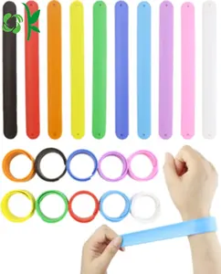 OKSILICONE Factory Supplier Custom Slap Bracelets Silicone Slap Bracelets Wristband Soft and Safe for Party Favors