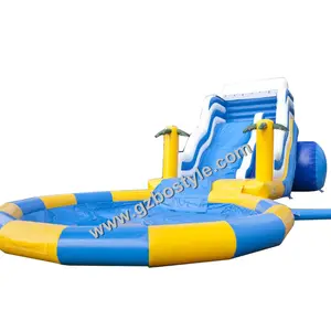 Big blow up swimming pool water slides for sale