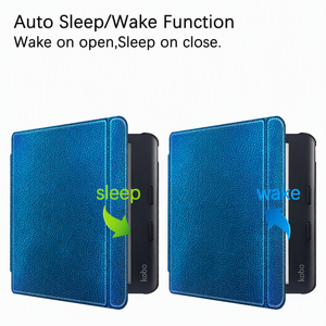 Étui en cuir PU effet miroir holographique pour <span class=keywords><strong>Kobo</strong></span> <span class=keywords><strong>Libra</strong></span> Colour/ Clara Colour / BW Slim, couverture à changement de couleur, impression personnalisée, fabrication OEM - Product Image 5