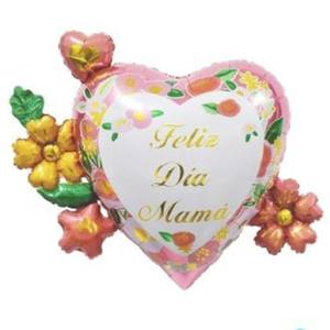 Oferta Especial: Nuevo Diseño de Cesta de Flores para el Día de la Madre, Globos de Aluminio en Forma de Corazón, Globo de Aluminio con Impresión en Forma de Ramo, Decoración para Fiestas - Product Image 3