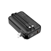 Batterie externe portable ultra-mince PD22.5W 20000mAh 20W GaN Tech avec câbles intégrés et charge rapide