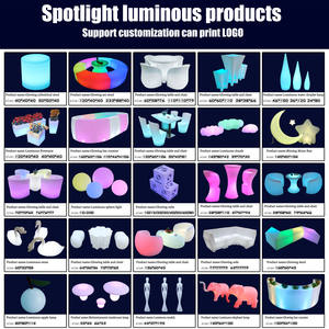 Best Quality Illuminated Lighting up Furniture Outdoor Glow Theme Event Led Furniture <strong>Poseur</strong> <strong>Table</strong> (TP110B) - Product Image 5