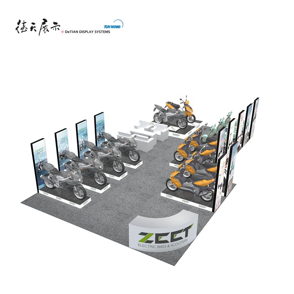 D'extrusion en aluminium Modulaire Stand d'exposition Expo présentoir de tissu de tension