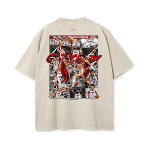 Vente en gros de t-shirts en coton de haute qualité pour hommes streetwear t-shirt surdimensionné pour hommes t-shirt lavé lourd pour hommes - Product Image 2