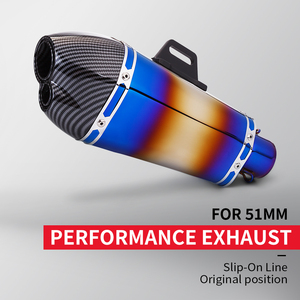 <span class=keywords><strong>Silencieux</strong></span> d'échappement universel 51mm <span class=keywords><strong>FZ1</strong></span> R6 R15 R3 ZX6R ZX10 Z900 1000 CBR1000 GSXR1000 650 K7 K8 K11 D18 pour moto - Product Image 2