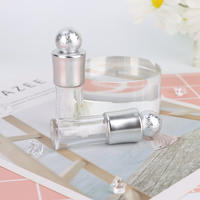 Offre Spéciale – Flacon Vide de Luxe Argenté avec Bouchon à Bille Transparent pour Remplissage de Gloss à Lèvres DIY – Bouteille Cosmétique Vide pour Gloss