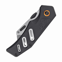 Couteau utilitaire portable multifonction robuste Bochen avec lame rétractable, manche pliable et design évidé – Fiable