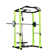 Rack à demi-squat moderne pour salle de sport commerciale, machine de musculation pliable avec plaques de poids, tube en acier Q235, pile de poids de 120 kg