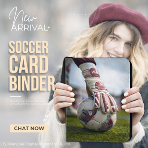 Carpeta de Colección de Tarjetas Deportivas de Fútbol, Diseño Personalizado, con 4 Bolsillos con Cremallera, en Cuero PU Resistente - Product Image 2