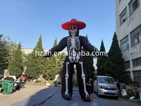 Squelette gonflable géant pour la décoration de fête d'Halloween et de maison hantée