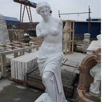 Statues de sculpture en pierre de marbre pour femmes vénus grandeur nature de polissage artificiel blanc italien grec personnalisé à vendre prix