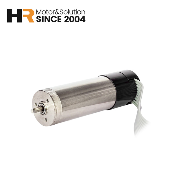 16*40 mm Brushed Ironless Fast Response 24 V Close-loop Control Direct Drive Rotary DC Motor with Encoder for Small Servo System