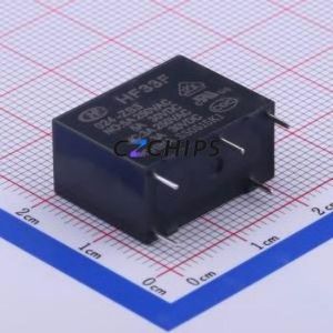 HF33F/024-ZS3 Power Relay Through hole,10.2x20.5mm Relay 24V 1 Changeover: 1C (SPDT-Changeover)::: 5 250V-AC/30V-DC - Product Image 1