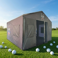 Tente de simulation de golf gonflable en PVC durable pour l'entraînement au golf