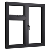 Fenêtre coulissante en aluminium avec moustiquaire, design dernier cri de l'usine KLEIN en Chine, cadre enduit pour la ventilation