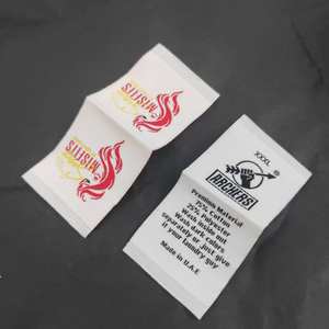 Etichette Tessute Damascate ad Alta Densità con Logo Personalizzato per <span class=keywords><strong>Abbigliamento</strong></span>, Etichette in Poliestere da Cucire con Piegatura Finale e Marchi Personalizzati - Product Image 5