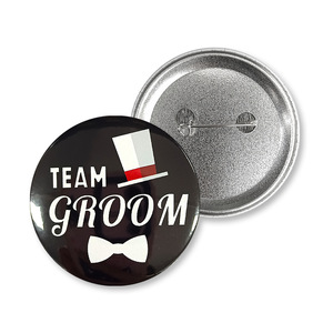 Nuevo Insignia de Equipo de Novios de 58mm de Plástico para Decoración de Bodas, Fiestas, Regreso a Clases y Graduaciones, de Gran Venta y Recién Llegado - Product Image 5