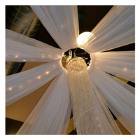 Décorations de mariage : Rideaux de plafond pour toiles de fond, hôtels de prestige, événements célestes – Modèle Chine DB0001-3 en polyester