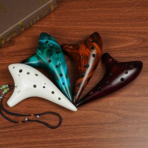 โอคาริน่า 12 รู โทนอัลโต ซี โอคาริน่าเซรามิกรมควัน คุณภาพระดับมืออาชีพ เสียงแม่นยำ เสียงไพเราะ เหมาะสำหรับผู้เริ่มต้นและมือสมัครเล่น - Product Image 4