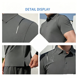 Camiseta de Polo de Pickleball de Nailon y Spandex de Lujo con Logotipo Personalizado, Jersey Deportivo de Secado Rápido y Fresco, Uniforme de Equipo con Unión sin Costuras para Club - Product Image 6