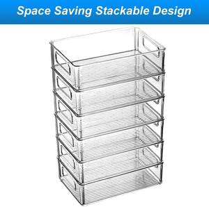 Juego <span class=keywords><strong>de</strong></span> contenedores <span class=keywords><strong>de</strong></span> <span class=keywords><strong>plástico</strong></span> para almacenamiento <span class=keywords><strong>de</strong></span> alimentos, organizador <span class=keywords><strong>de</strong></span> nevera, nevera, congelador y armario <span class=keywords><strong>de</strong></span> cocina, 6 unidades - Product Image 4