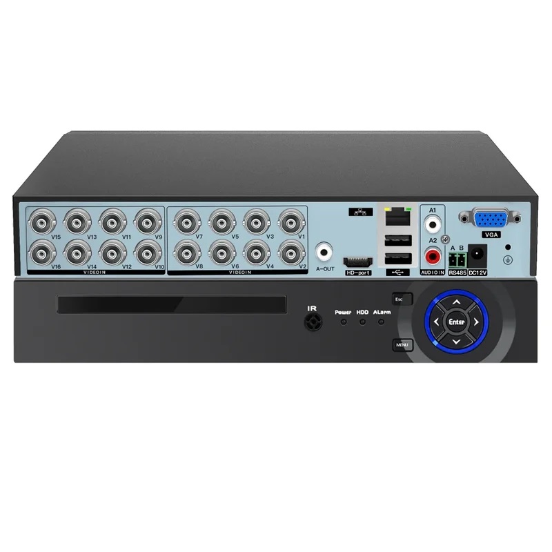 아날로그 XVI CVI CVBS CCTV IP 카메라용 2MP 5MP-N Xmeye 16CH DVR HVR 아이 디지털 비디오 레코더 H.265 AHD 16 채널 DVR