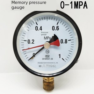 Manomètre à double aiguille Yj-100, 0-2,5 Mpa, fonction mémoire, pour compresseur d'air, eau, vide, usage hydraulique - Product Image 5