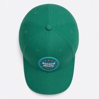 Casquette de baseball vintage à 6 panneaux avec logo personnalisé, patch tissé, en sergé de coton, visière incurvée, lettres, ajustable, unisexe, OEM ODM