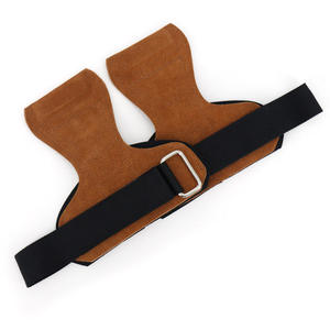 أحزمة معصم لرفع الأثقال مضادة للانزلاق أحزمة معصم رفع الأثقال جلدية مزدوجة لتدريب القوة في صالة الألعاب الرياضية - Product Image 1