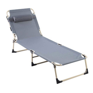 Portable Lightweight Metal Folding Chairs <strong>Beds</strong> Double Foldable <strong>Bed</strong> Frame for <strong>Camping</strong> <strong>Fishing</strong> Outdoor Furniture Comfortable - Product Image 5