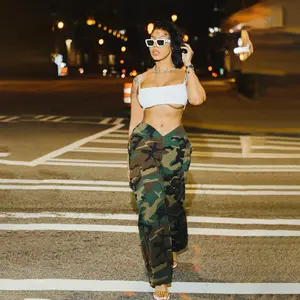 2023 boutique S-2XL camouflage imprimé à la mode bal mode pantalon cargo femmes pantalons