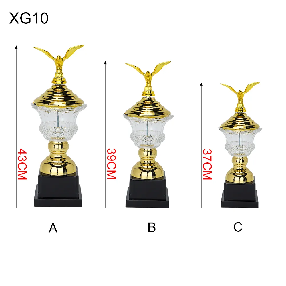 Trofee Beker Duivenbekers Honkbal Softbal En Voetbal Trofeeën Grote Metalen Trofee Cup Grote Plastic Medaille Sportcompetitie Prijzen
