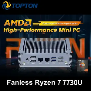 Mini PC AMD R7 7730U R7 <span class=keywords><strong>5800U</strong></span> Hasta 4,2 GHz Computadora industrial sin ventilador Micro PC 4K @ 60Hz Pantalla dual - Product Image 6