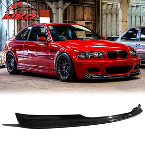 Compatible con BMW E46 m3 2001-2006, labio de parachoques delantero estilo CSL, sin pintar, negro - Product Image 1
