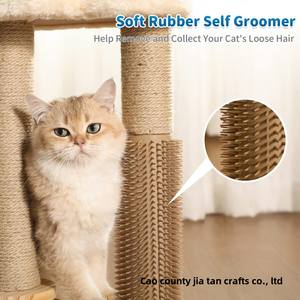 All-in-One Kreativer hölzerner Katzen kratz baum Verschleiß fester, nicht schuppen der Plattenspieler Sisal Katzen spielzeug bett Kratz baum kratzer - Product Image 2
