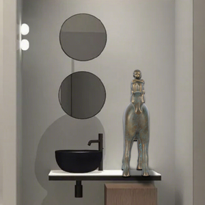 Ornement de vacheur à cheval en bronze imitation, décoration moderne pour la maison, sculpture d'art de bureau pour salon - Product Image 4