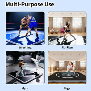 Colchoneta Inflable Portátil de 3m x 3m para Entrenamiento de Gimnasia y Artes Marciales Pista de Aire Plegable de 20cm DWF OEM para Lucha y Jiu-Jitsu - Product Image 5