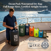 Sac étanche en PVC 2L, 10L, 20L, 30L personnalisé pour camping, randonnée, kayak, sport, plage, rangement d'équipement