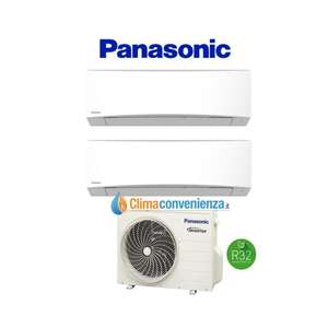 Climatizador acondicionado Panasonic Dual Split Serie TZ 12 + 12 con Wi-Fi DE LA CU-2Z50TBE DE LA R-32 Opcional 12000 + 12000 - Product Image 1