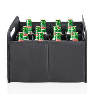 12 chai rượu vang hộp lưu trữ có thể gập lại rượu vang tàu sân bay di chuyển chai rượu vang tàu sân bay cho rượu sâm banh bia Kính lưu trữ - Product Image 1