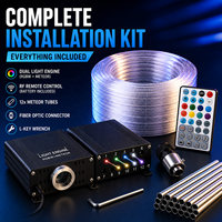 Kit de plafonnier étoilé à fibres optiques RGBW 25W pour toit de voiture et plafond de cinéma maison