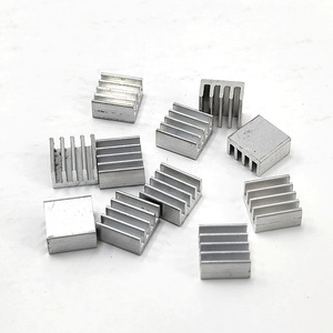 Dissipateurs thermiques en profilé d'aluminium 9x9x5mm anodisés pour puces, mémoires, processeurs, électronique - Product Image 1