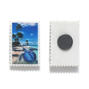 Imán de Refrigerador con Forma de Sello Personalizado, Recuerdos Coloridos en 3D con Temática Oceánica, Animal Marino Tropical, Tortuga Marina - Product Image 5