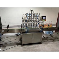 Machine de remplissage automatique à 6 têtes pour eau, huile, jus, détergent, alcool